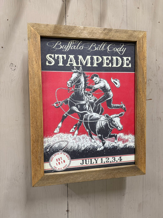 Ready to ship Buffalo Bill Cody Stampede Jewelry cabinet