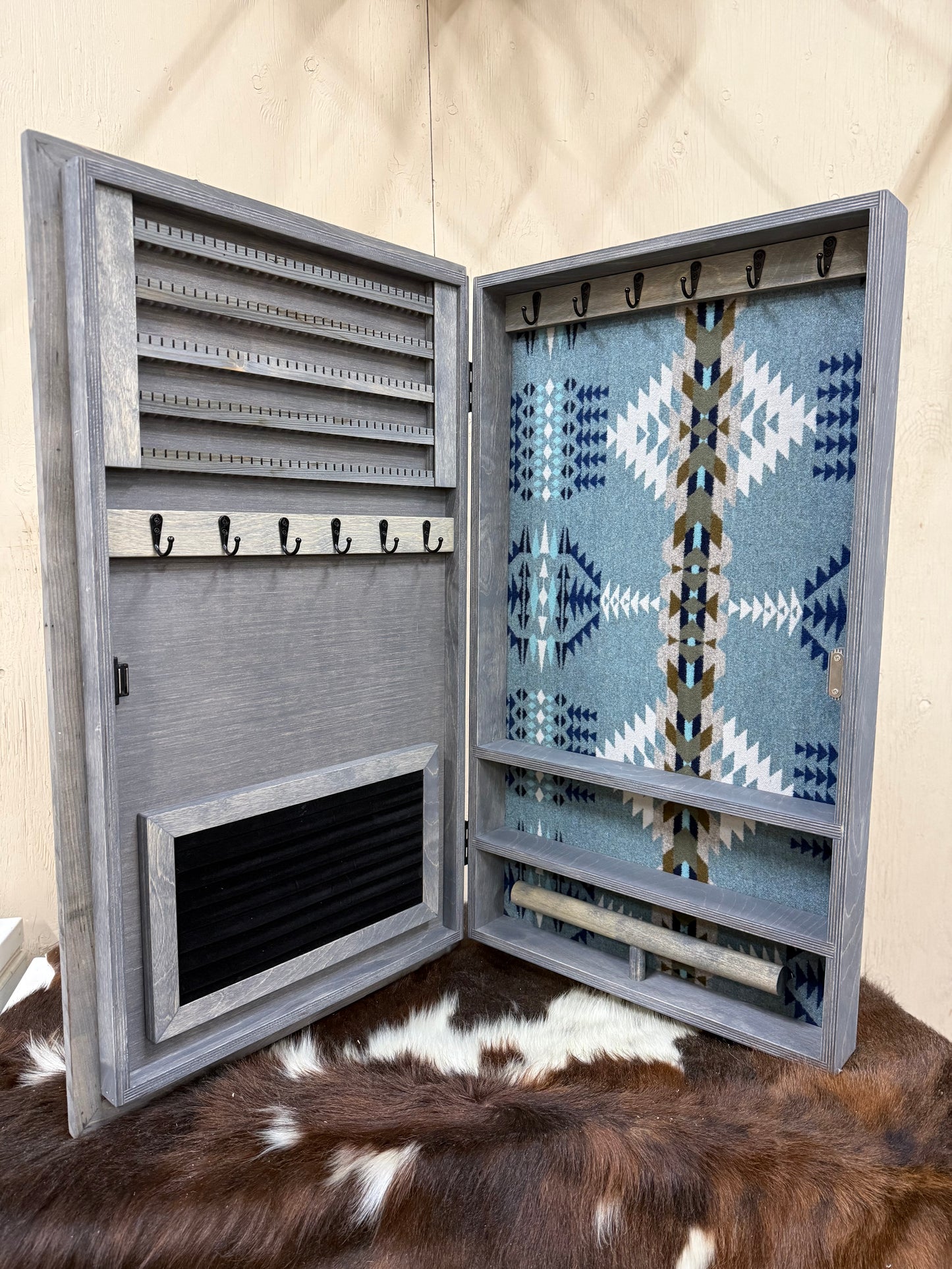 10% off SALE - Custom order Tall jewelry cabinet